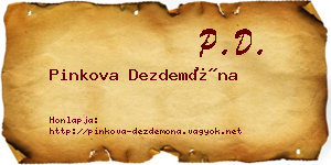 Pinkova Dezdemóna névjegykártya